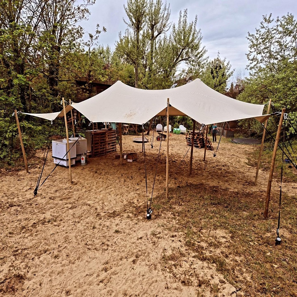 Stretchtent 6.5 x 10 m huren bij DS-Tent