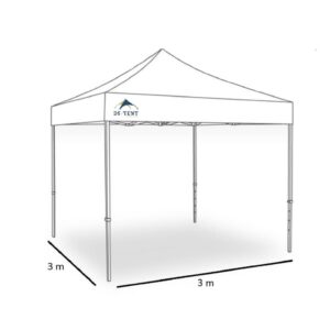 Easy-up vouwtent 3 x 3 m