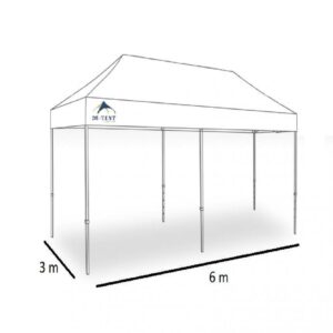 Easy-up vouwtent 3 x 6 m