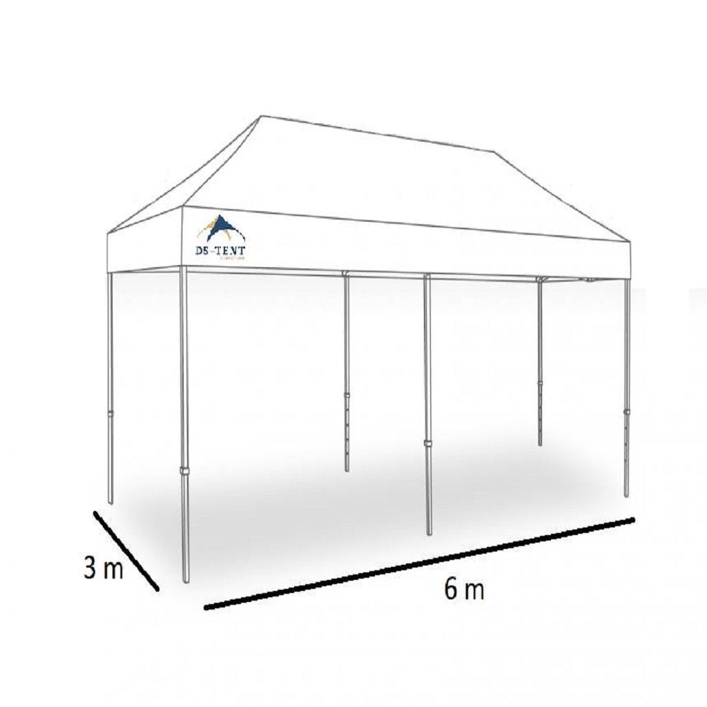 Easy-up vouwtent 3 x 6 m huren bij DS-Tent