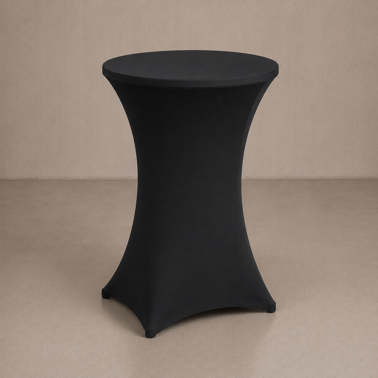Receptietafelhoes zwart huren bij DS-Tent